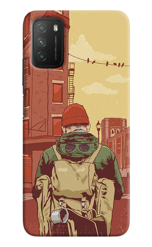 Adventurous Poco M3 Hard Case Back Cover by Casekaro