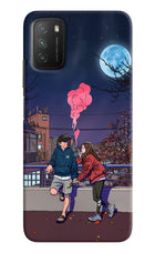 Chilling Couple Poco M3 Hard Case Back Cover by Casekaro