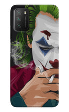 Joker Smoking Poco M3 Hard Case Back Cover by Casekaro
