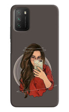 Selfie Queen Poco M3 Hard Case Back Cover by Casekaro