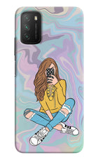 Selfie Girl Poco M3 Hard Case Back Cover by Casekaro
