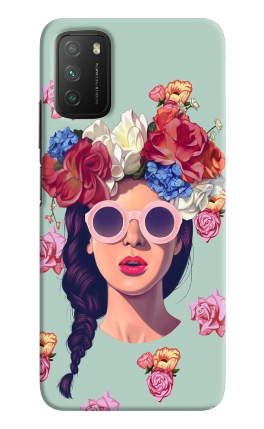Pretty Girl Poco M3 Hard Case Back Cover by Casekaro