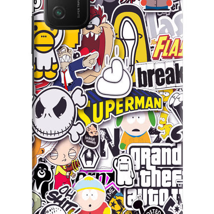 Sticker Bomb Poco M3 Hard Case Back Cover by Casekaro