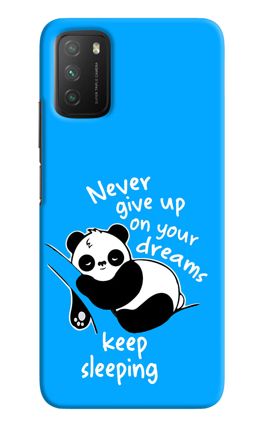 Keep Sleeping Poco M3 Back Cover, Hard case