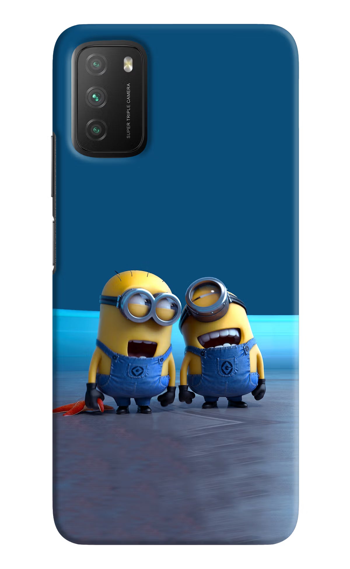 Minion Laughing Poco M3 Hard Case Back Cover by Casekaro