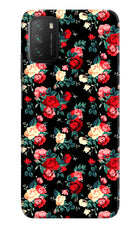 Rose Pattern Poco M3 Hard Case Back Cover by Casekaro