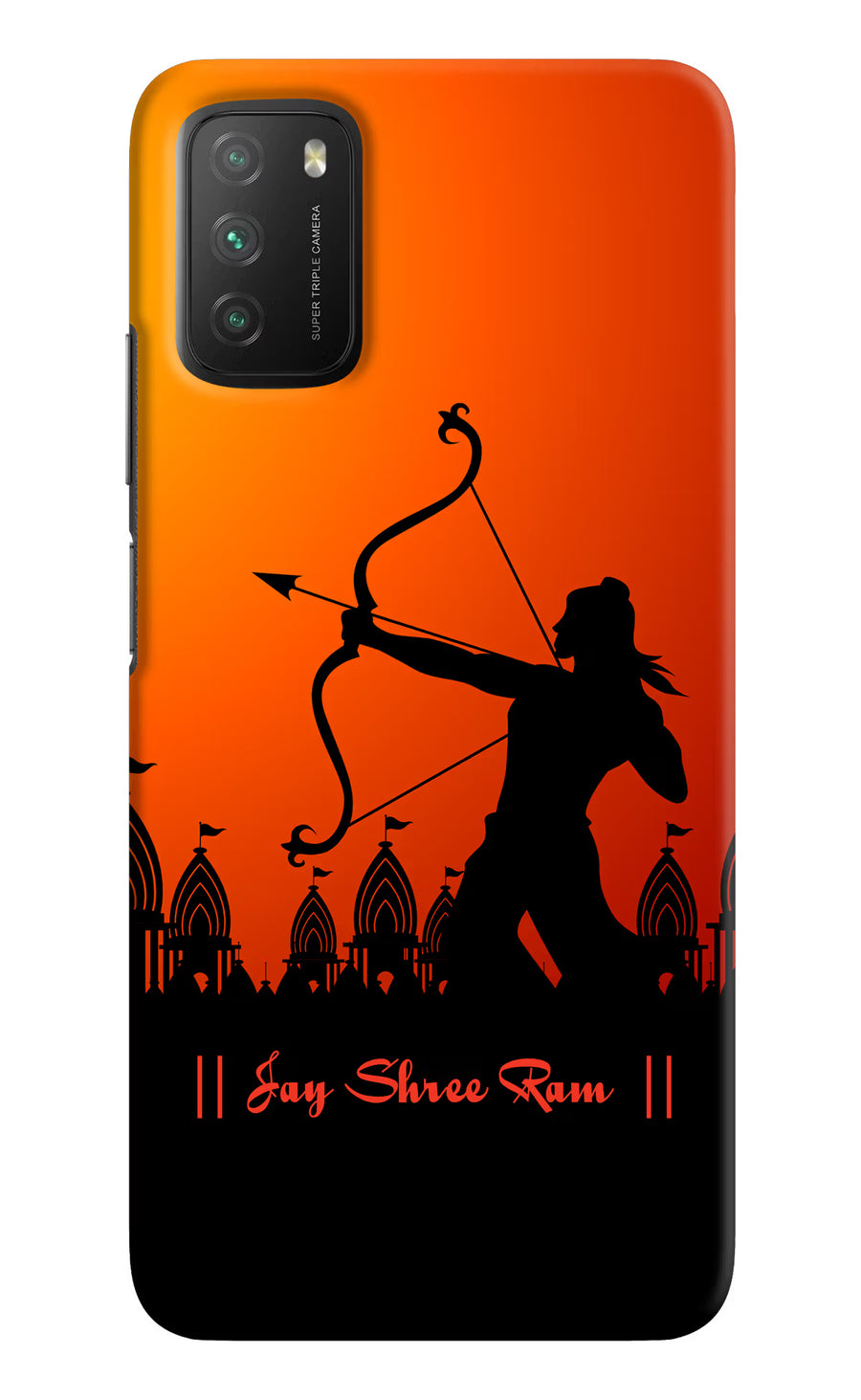 Lord Ram - 4 Poco M3 Back Cover, Hard case
