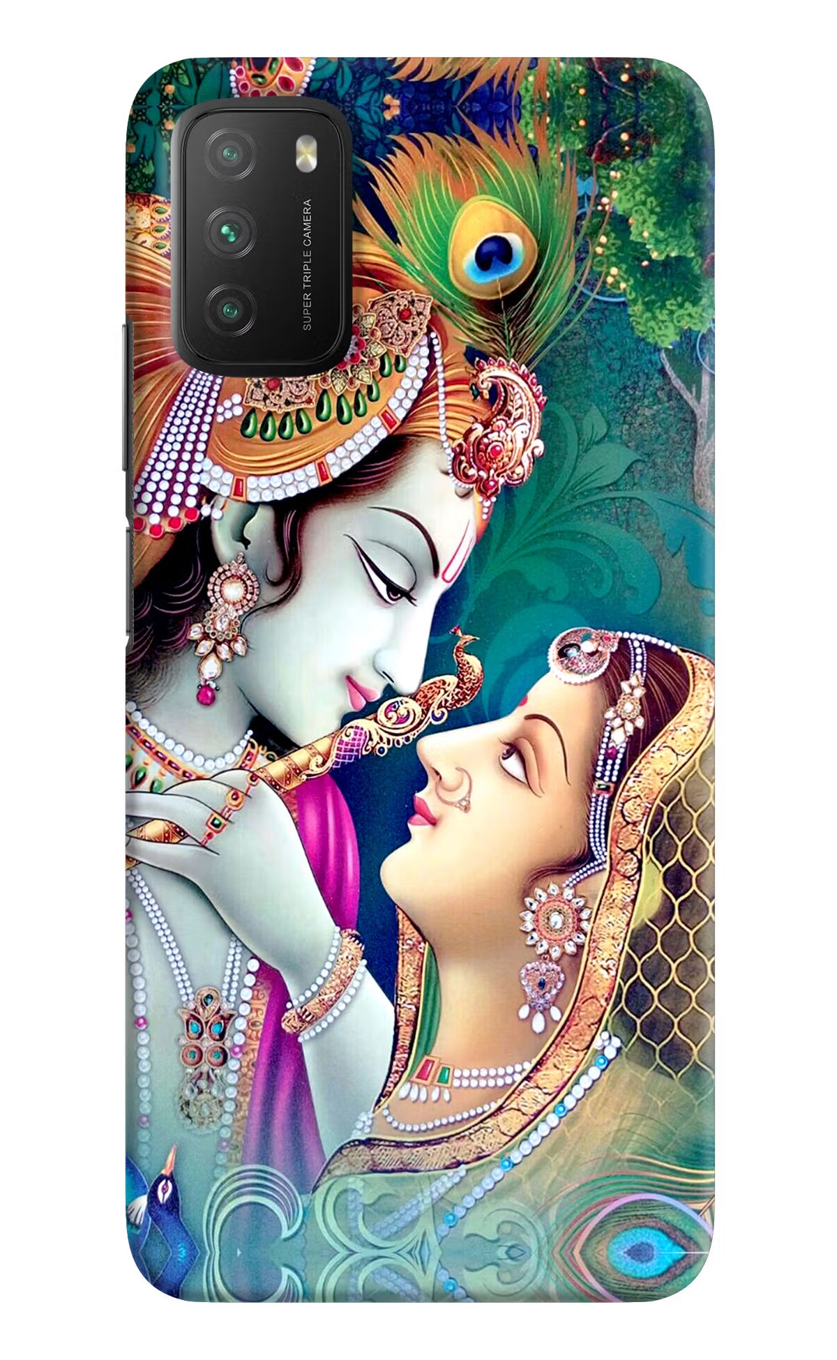 Lord Radha Krishna Poco M3 Hard Case Back Cover by Casekaro