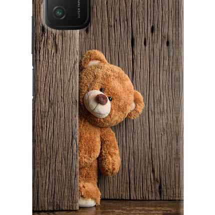 Teddy Wooden Poco M3 Hard Case Back Cover by Casekaro