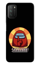 Among Us Shhh! Poco M3 Hard Case Back Cover by Casekaro