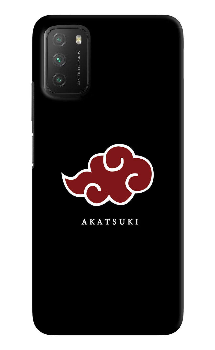Akatsuki Poco M3 Back Cover, Hard case
