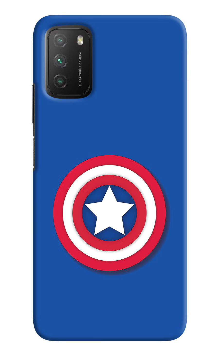 Shield Poco M3 Back Cover, Hard case