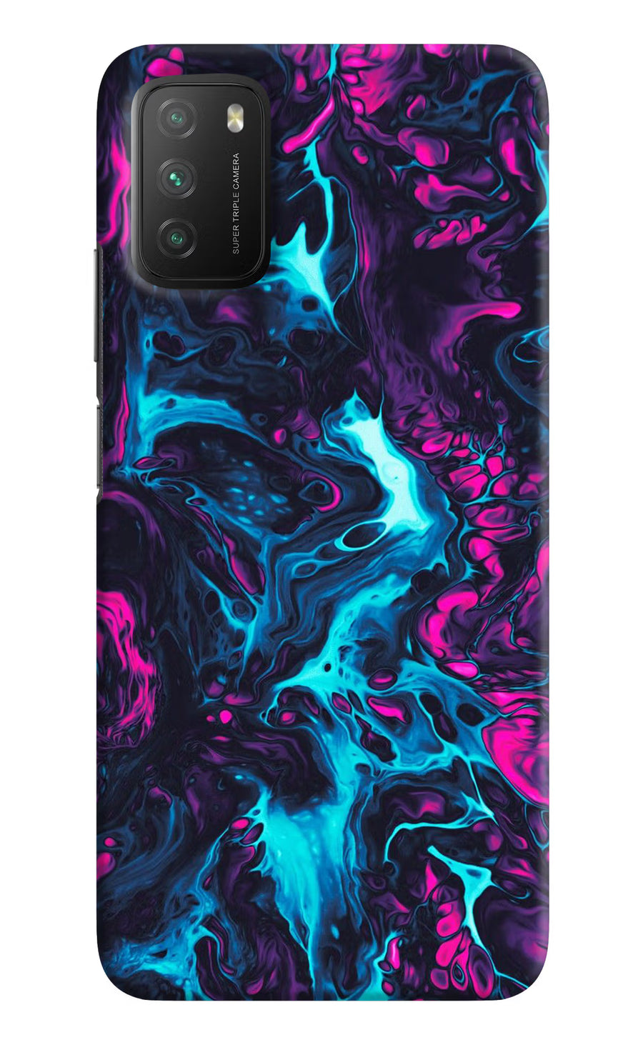 Abstract Poco M3 Back Cover, Hard case