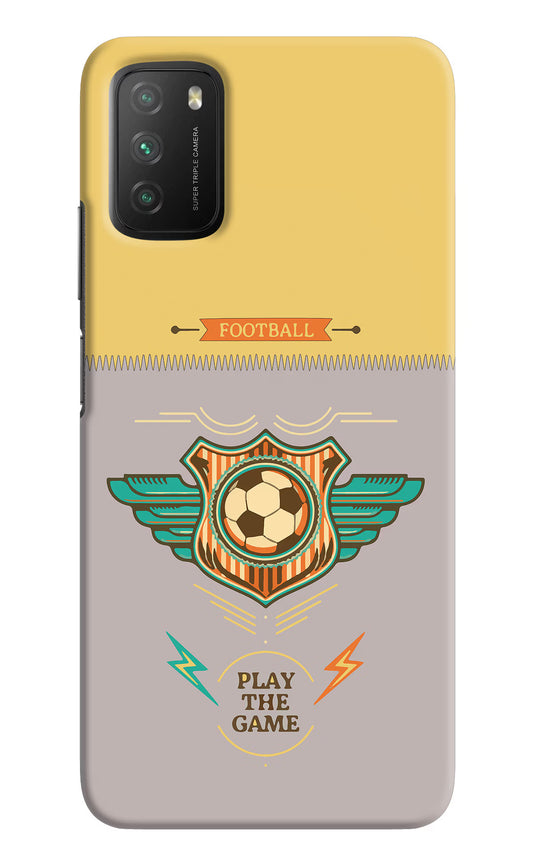 Football Poco M3 Hard Case Back Cover by Casekaro