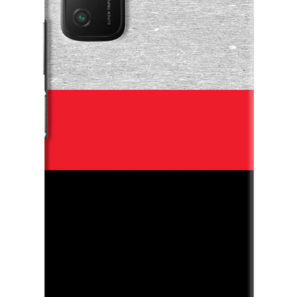 Tri Color Pattern Poco M3 Hard Case Back Cover by Casekaro