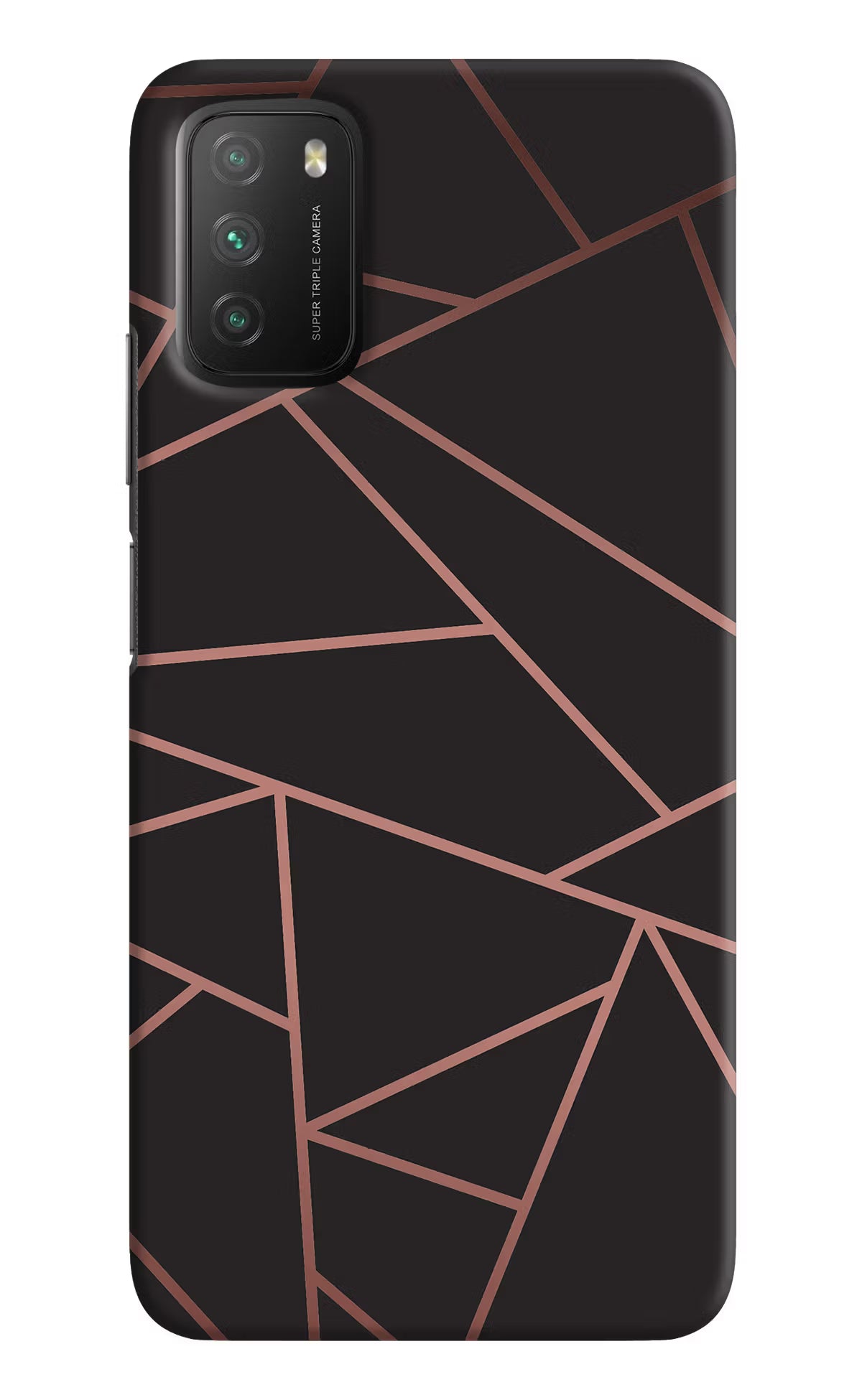 Geometric Pattern Poco M3 Hard Case Back Cover by Casekaro