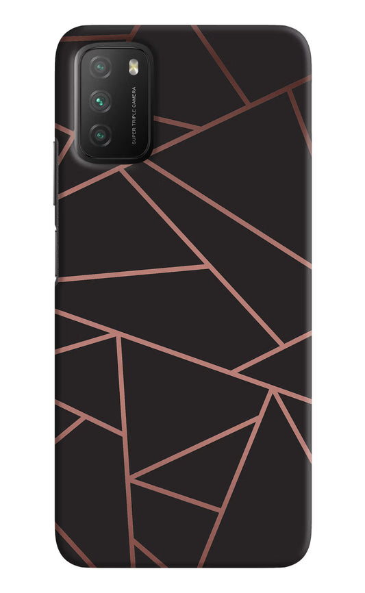 Geometric Pattern Poco M3 Hard Case Back Cover by Casekaro