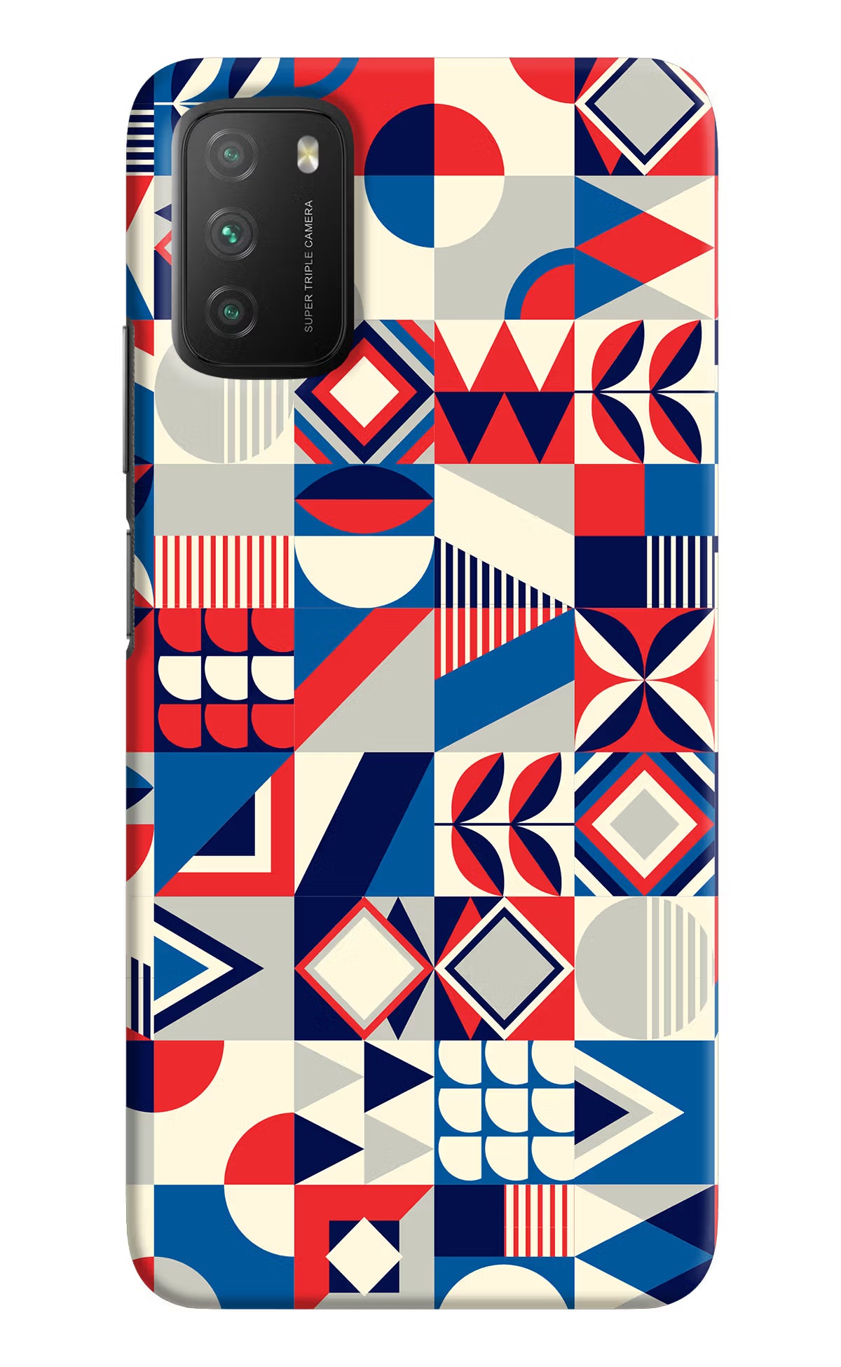 Colorful Pattern Poco M3 Hard Case Back Cover by Casekaro