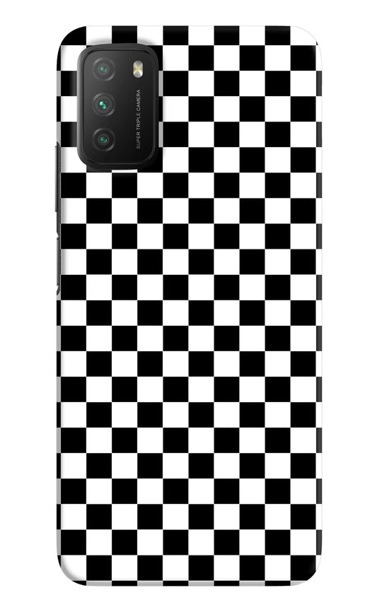 Chess Board Poco M3 Hard Case Back Cover by Casekaro