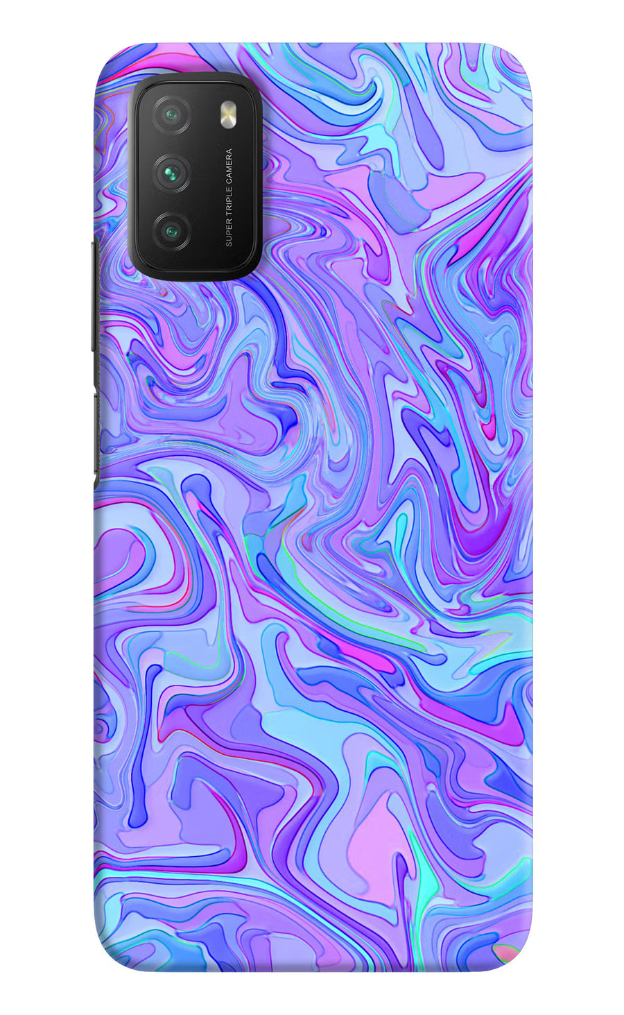 Glitter Poco M3 Back Cover, Hard case