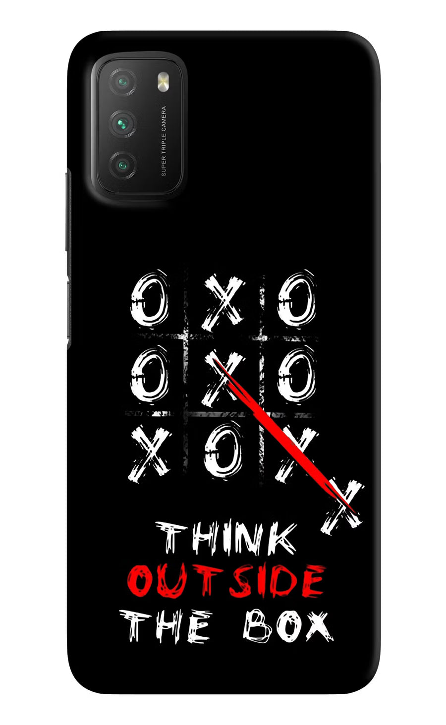 Think out of the BOX Poco M3 Back Cover, Hard case