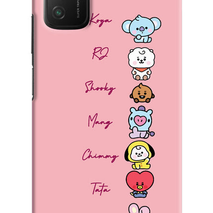 BTS names Poco M3 Hard Case Back Cover by Casekaro