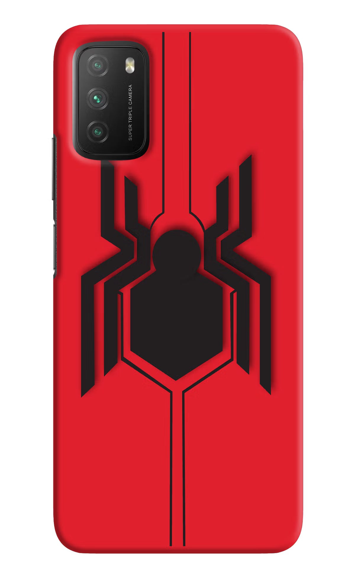 Spider Poco M3 Hard Case Back Cover by Casekaro