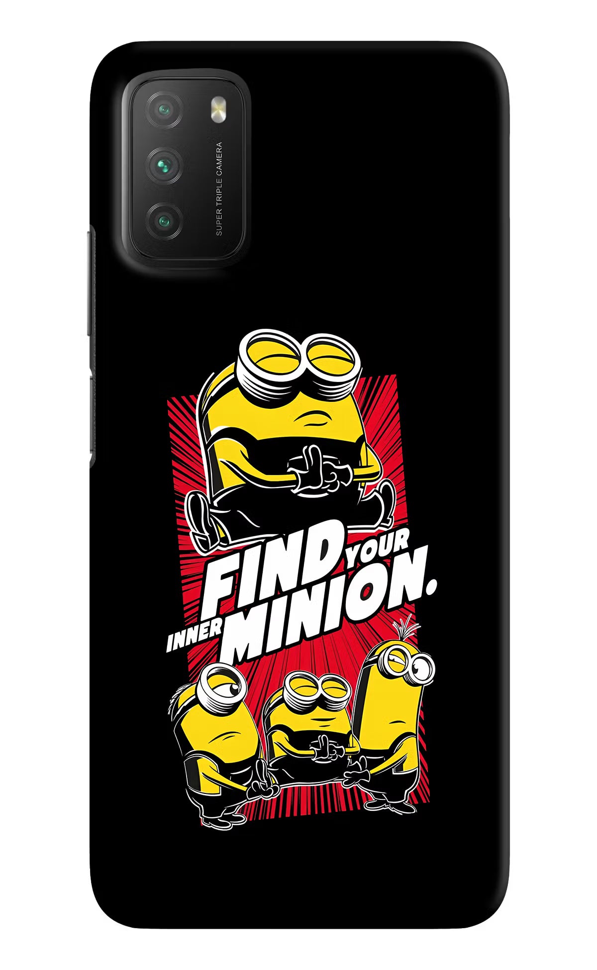 Find your inner Minion Poco M3 Hard Case Back Cover by Casekaro