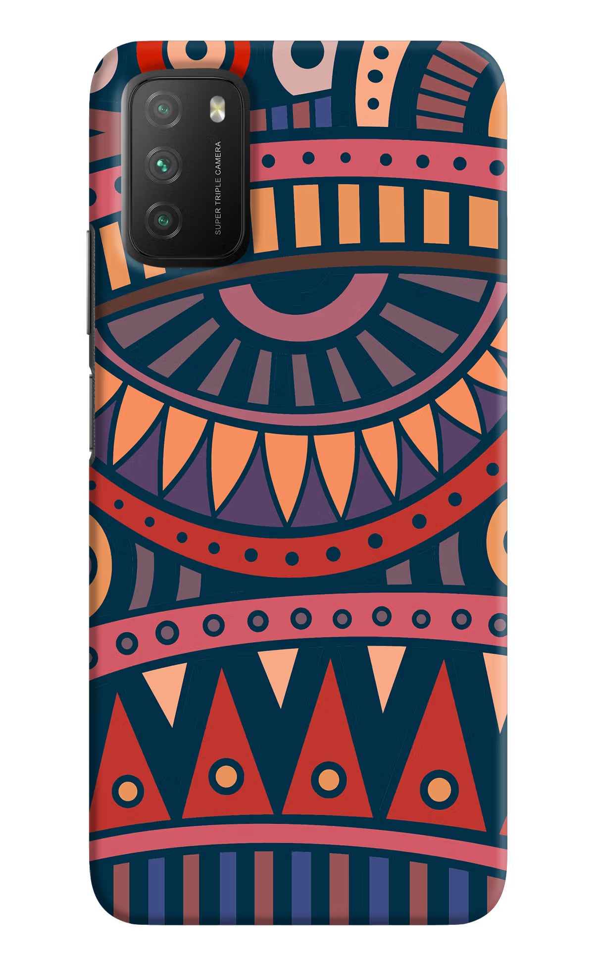 African Culture Design Poco M3 Hard Case Back Cover by Casekaro