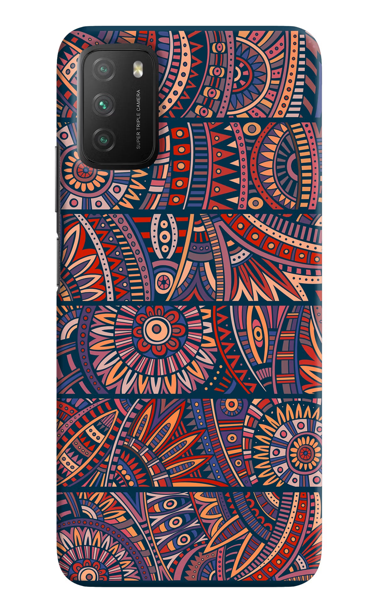 African Culture Design Poco M3 Hard Case Back Cover by Casekaro