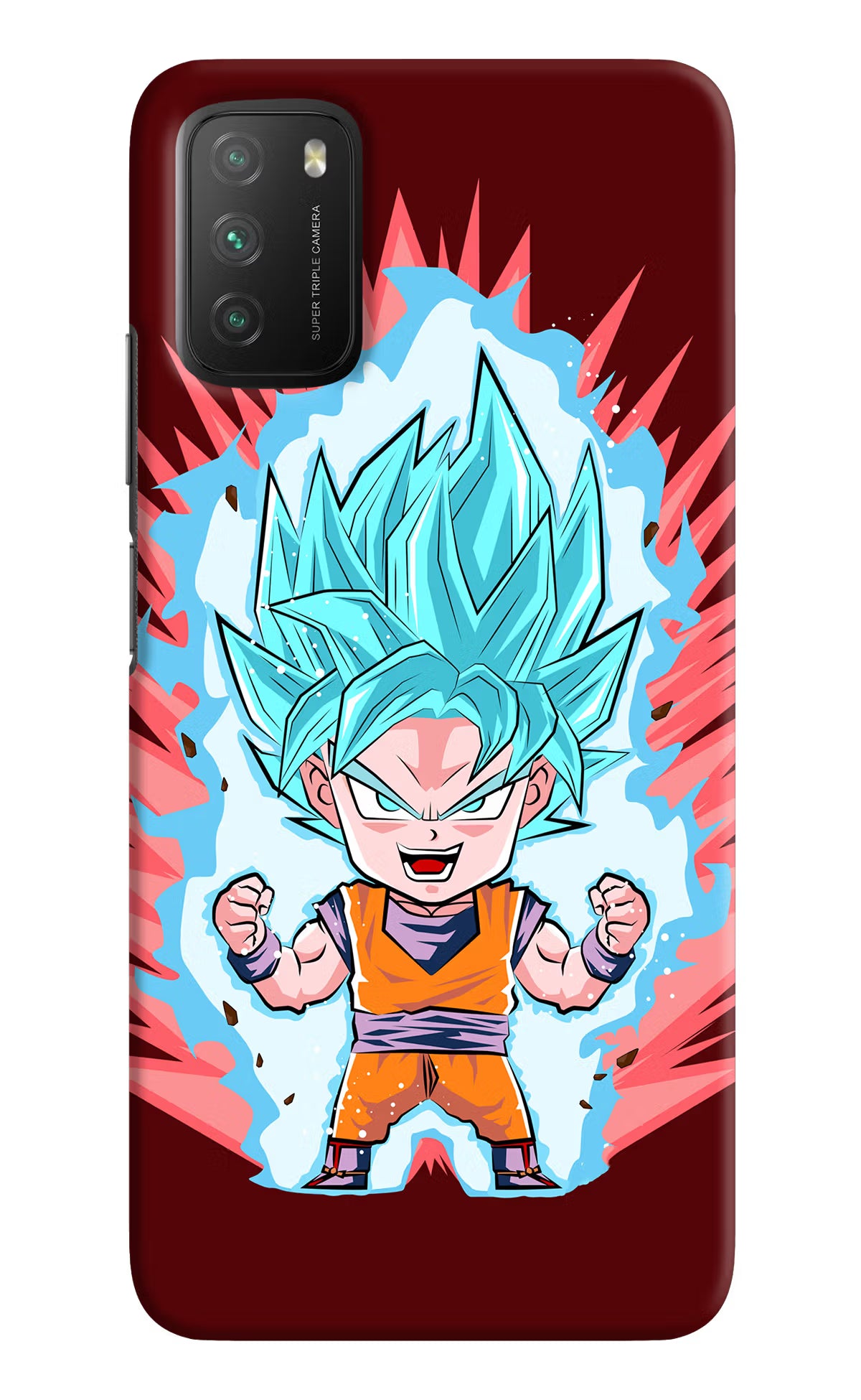 Goku Little Poco M3 Hard Case Back Cover by Casekaro