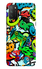 Game Doodle Poco M3 Hard Case Back Cover by Casekaro