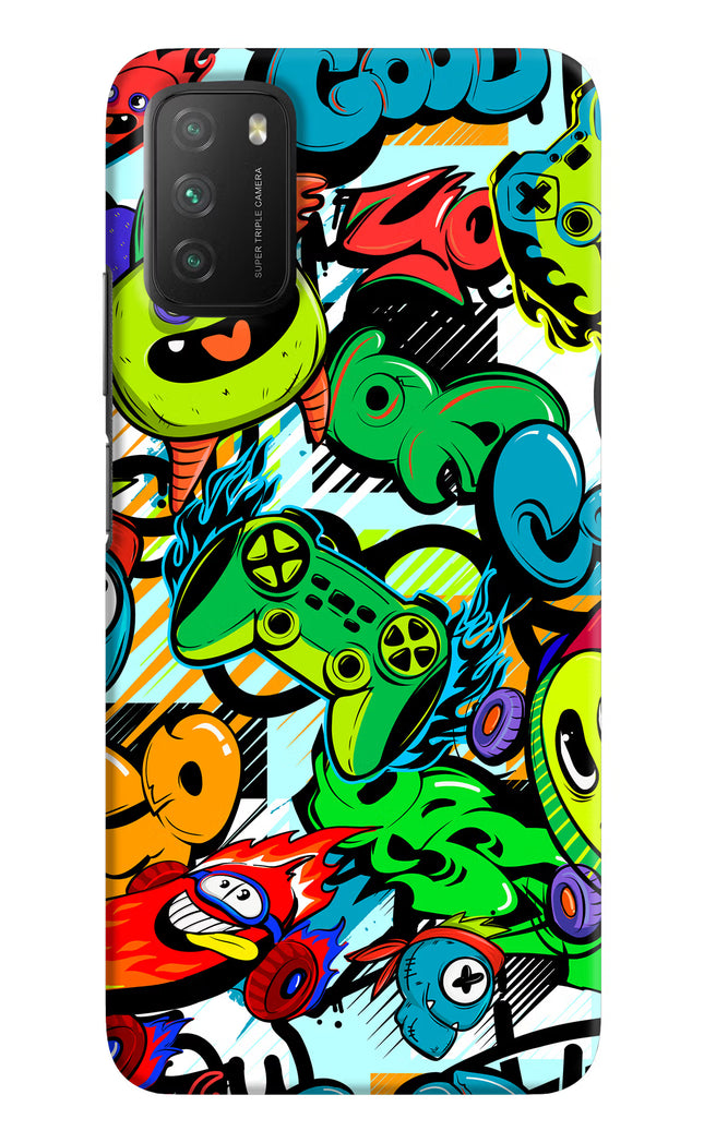 Game Doodle Poco M3 Hard Case Back Cover by Casekaro