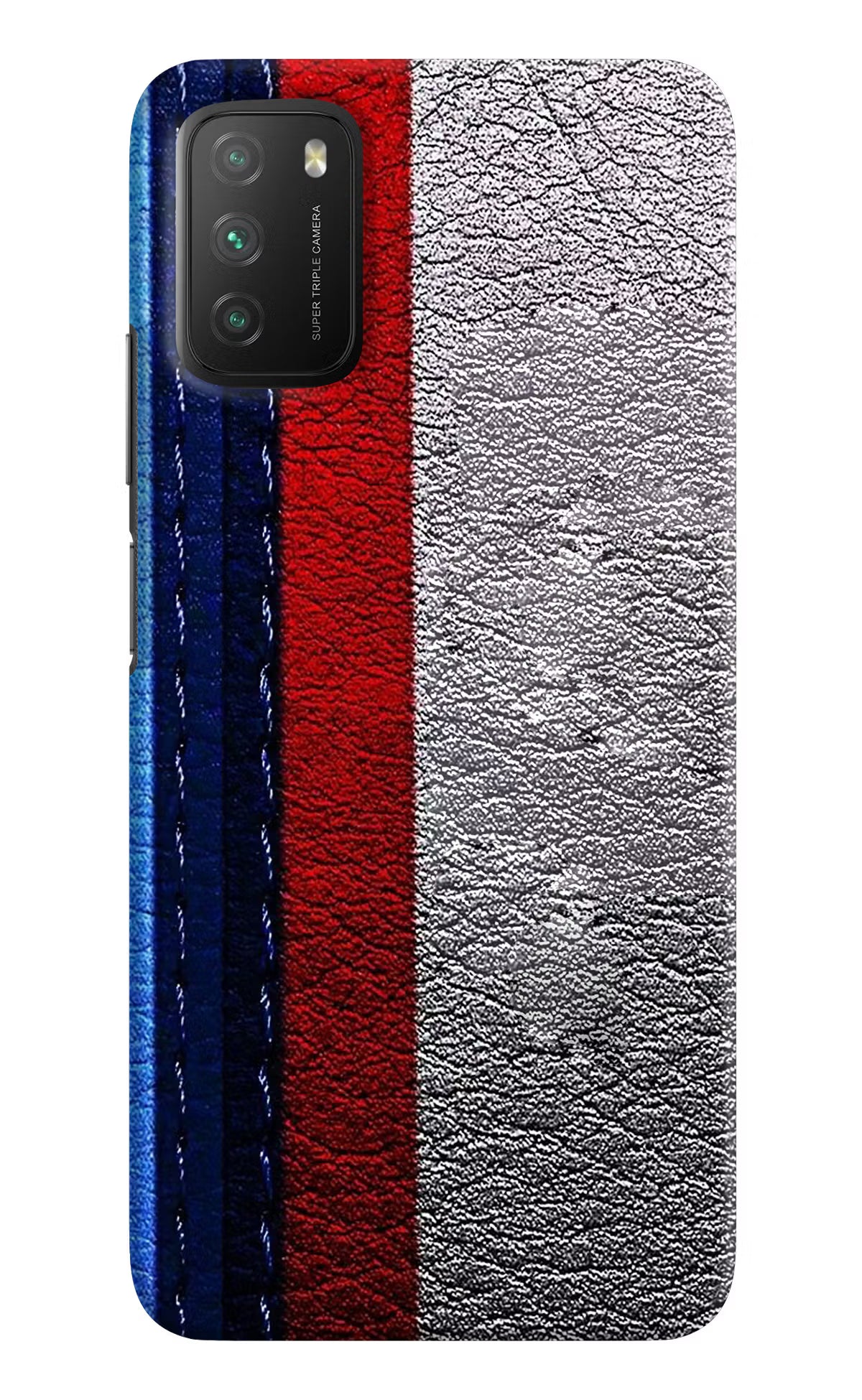 BMW Stripes Poco M3 Hard Case Back Cover by Casekaro