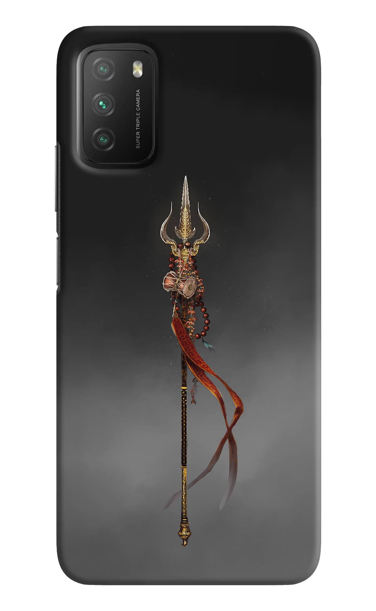 Shiv Trishul Poco M3 Hard Case Back Cover by Casekaro