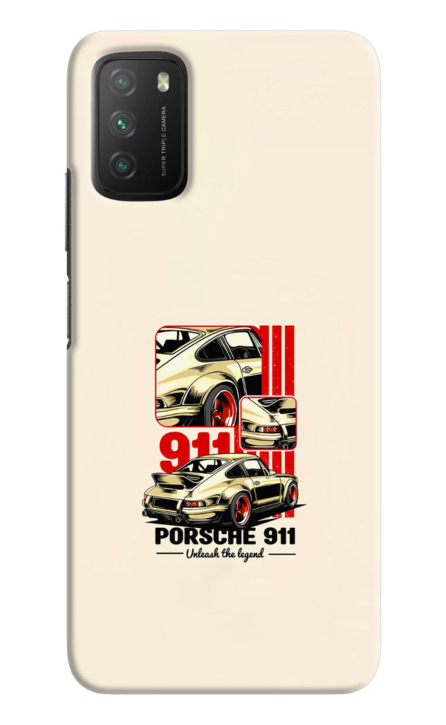 Classic Porsche 911 Poco M3 Hard Case Back Cover by Casekaro