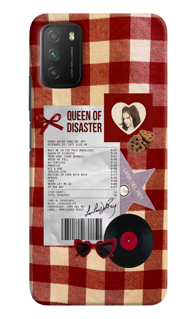 Queen of Disaster Poco M3 Hard Case Back Cover by Casekaro