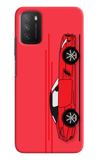 Red Velocity Poco M3 Hard Case Back Cover by Casekaro