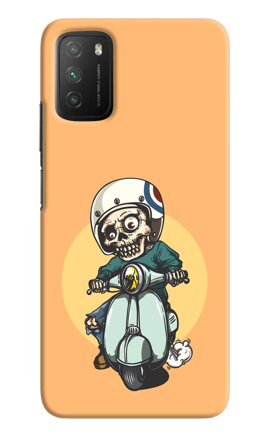 Undead Biker Poco M3 Back Cover, Hard case