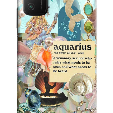 Aquarius Zodiac Poco M3 Hard Case Back Cover by Casekaro