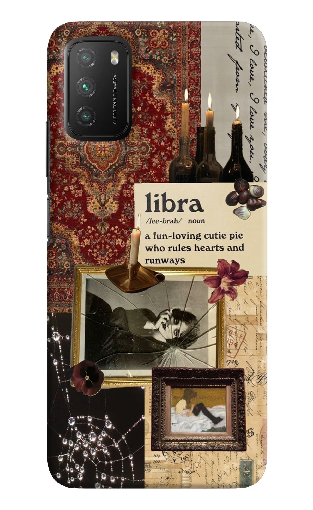 Libra Zodiac Poco M3 Hard Case Back Cover by Casekaro