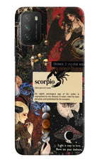 Scorpio Zodiac Poco M3 Hard Case Back Cover by Casekaro