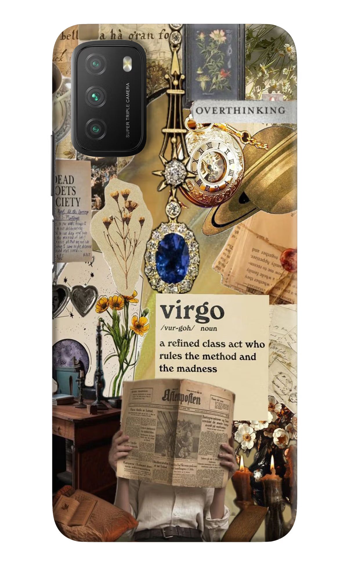 Virgo Zodiac Poco M3 Hard Case Back Cover by Casekaro