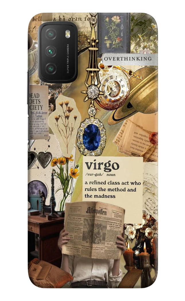 Virgo Zodiac Poco M3 Hard Case Back Cover by Casekaro