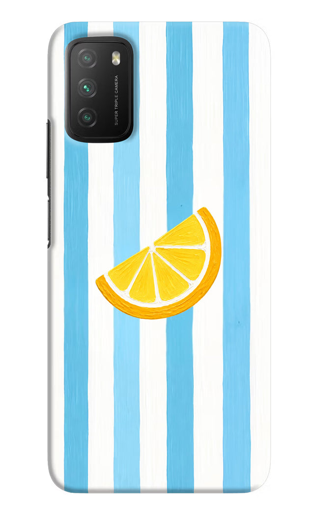 Summer Lemon Poco M3 Hard Case Back Cover by Casekaro