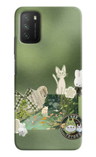 Aesthetic anime Poco M3 Hard Case Back Cover by Casekaro