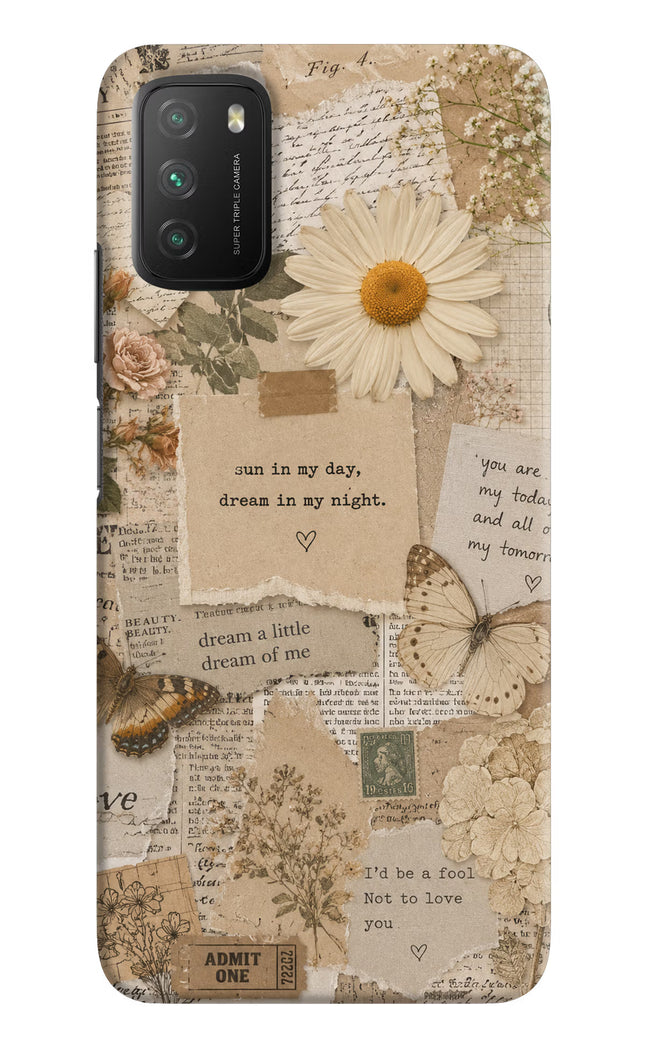 Vintage case Poco M3 Hard Case Back Cover by Casekaro