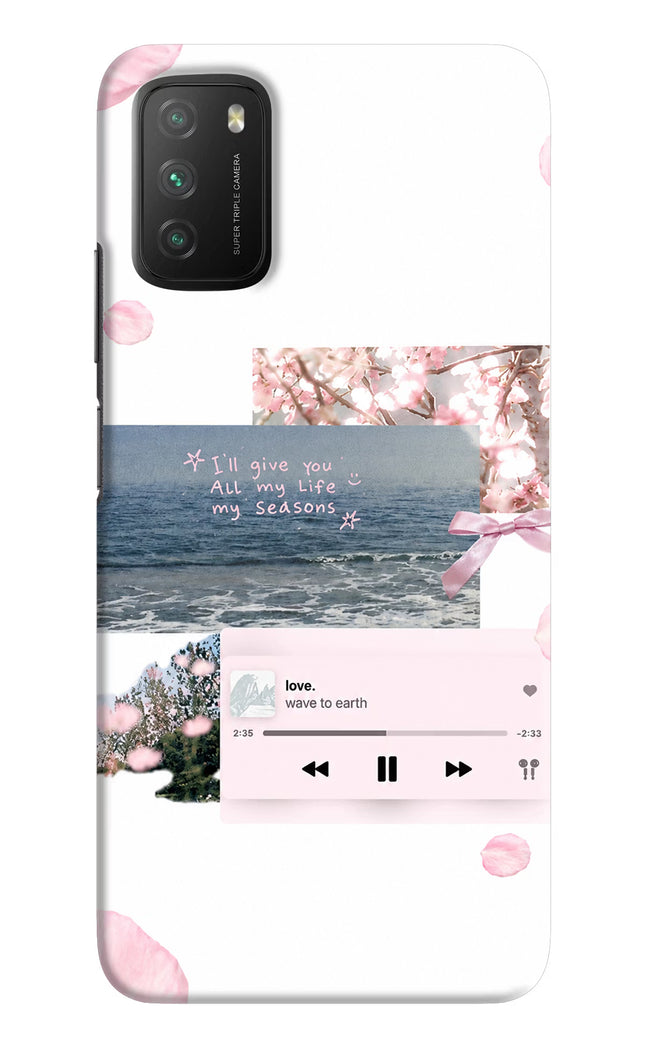 Wave to earth Poco M3 Hard Case Back Cover by Casekaro
