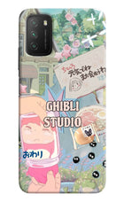 Studio Ghibli Poco M3 Hard Case Back Cover by Casekaro