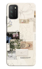 Soft Aesthetic Poco M3 Hard Case Back Cover by Casekaro